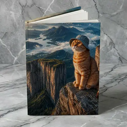 Scottish Fold Cat Mountain Summit Scenic View