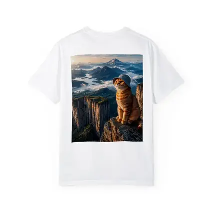Scottish Fold Cat Mountain Summit Scenic View