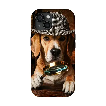 Beagle Detective Dog Library Magnifying Glass