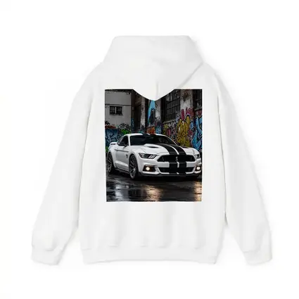 Ford Mustang Shelby GT500 White Graffiti Street