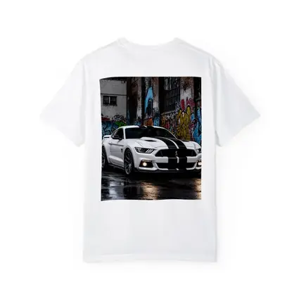 Ford Mustang Shelby GT500 White Graffiti Street