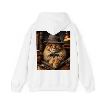 Detective Maine Coon Cat Library Books