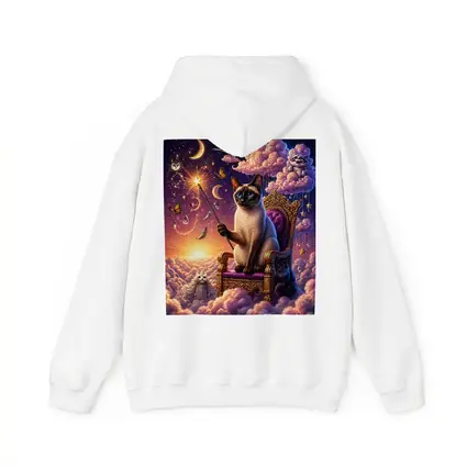 Siamese Cat Wizard Cloud Throne Fantasy