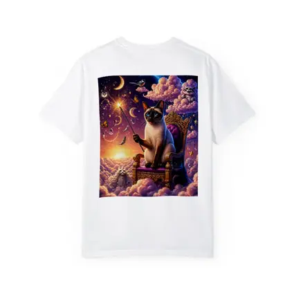 Siamese Cat Wizard Cloud Throne Fantasy