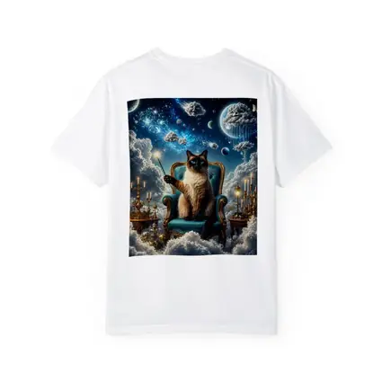 Siamese Cat Wizard Throne Fantasy Sky