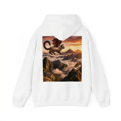 Siamese Dragon Cat Flying Over Mountains