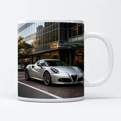 Alfa Romeo 4C Silver Urban City Street