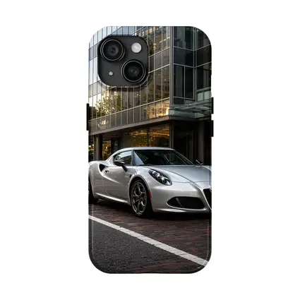 Alfa Romeo 4C Silver Urban City Street