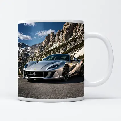 Ferrari 812 Superfast Silver Mountain Road