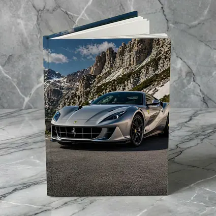 Ferrari 812 Superfast Silver Mountain Road
