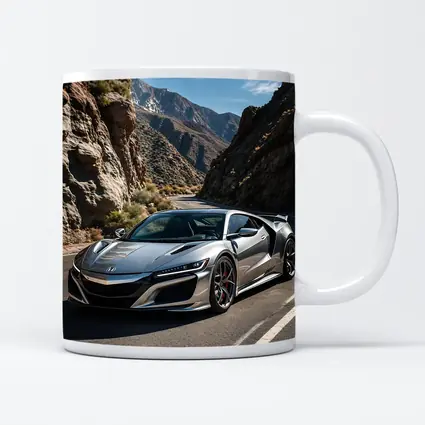 Acura NSX Silver Car Mountain Road