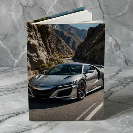 Acura NSX Silver Car Mountain Road