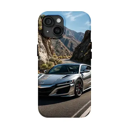 Acura NSX Silver Car Mountain Road