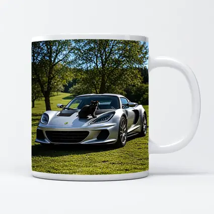 Silver Lotus Elise Black Cat Green Parkland