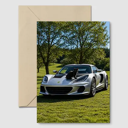 Silver Lotus Elise Black Cat Green Parkland