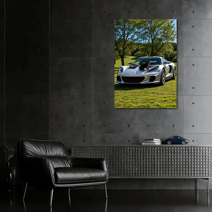 Silver Lotus Elise Black Cat Green Parkland