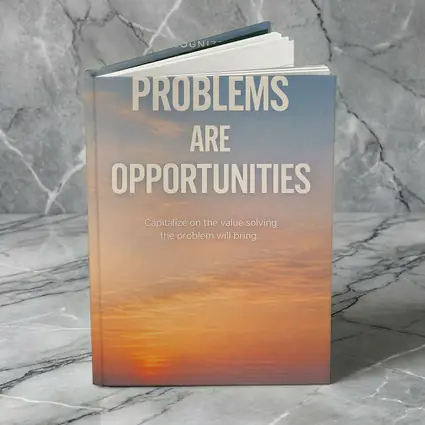 Problems Are Opportunities Sunset Sky Quote