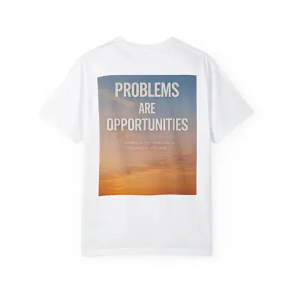 Problems Are Opportunities Sunset Sky Quote