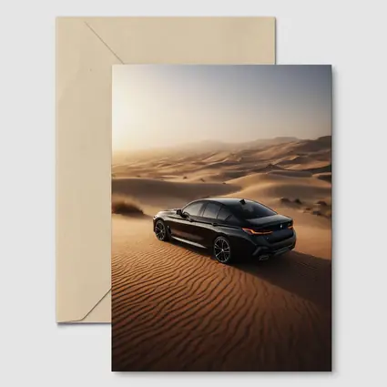 Black BMW 2 Series Desert Sand Dunes