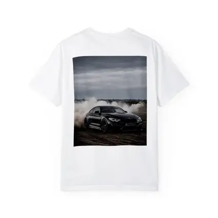 BMW M4 Black Burnout Smoke Dramatic Sky