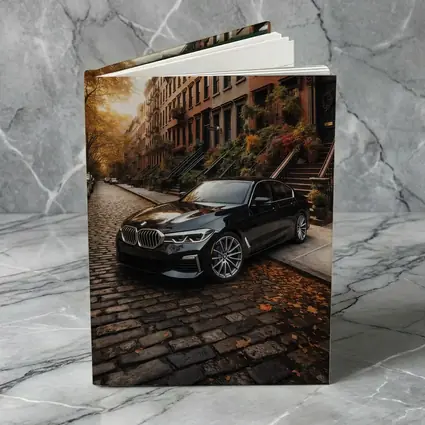 Black BMW Five Series New York Street