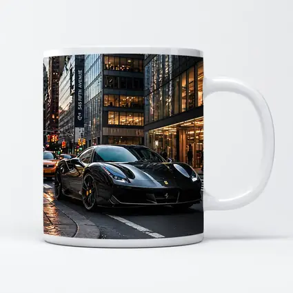 Black Ferrari 488 GTB New York City