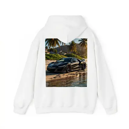 Black Honda NSX Parked On Sandy Beach