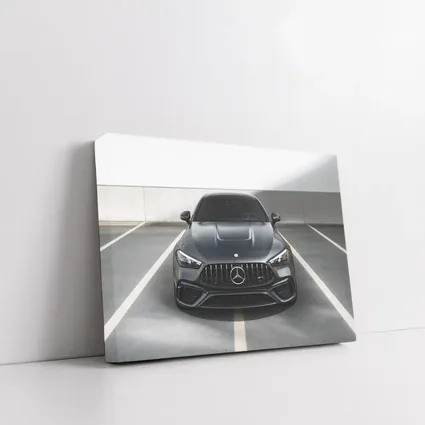 Mercedes AMG Dark Gray Parking Garage Front View