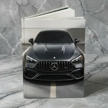 Mercedes AMG Dark Gray Parking Garage Front View