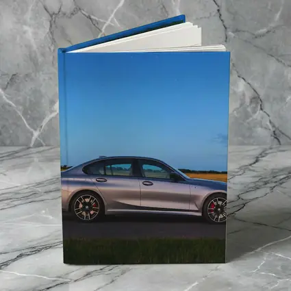 BMW 3 Series Silver Sedan Starry Night Field