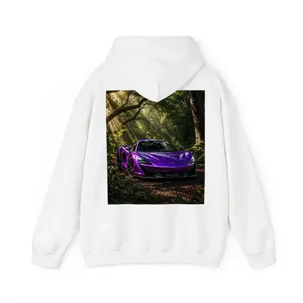 Purple McLaren 570S Forest Light Shot