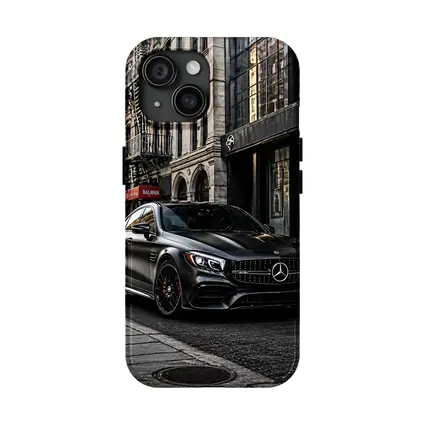 Mercedes AMG C63 Matte Black City Street