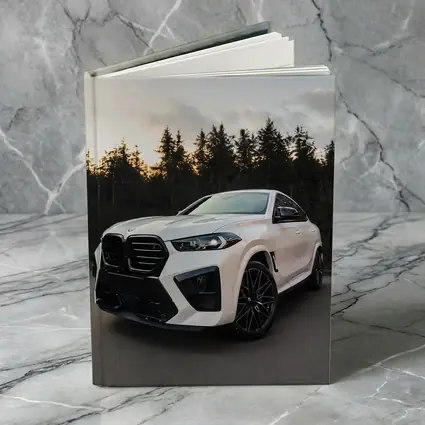BMW X6 M White Forest Sunset