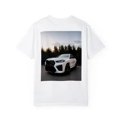 BMW X6 M White Forest Sunset