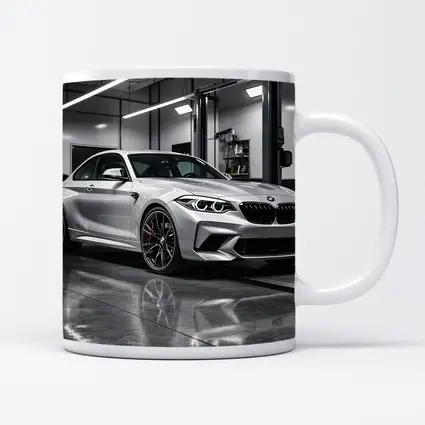 BMW M2 Silver Coupe Inside Garage