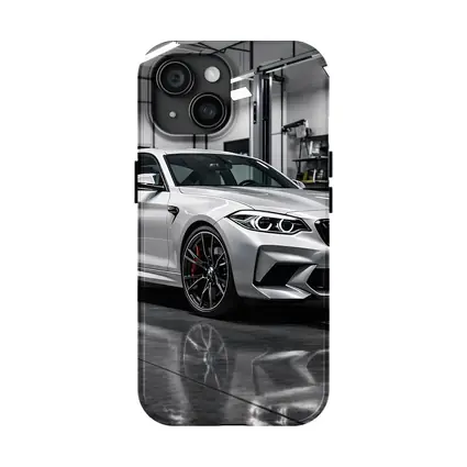 BMW M2 Silver Coupe Inside Garage