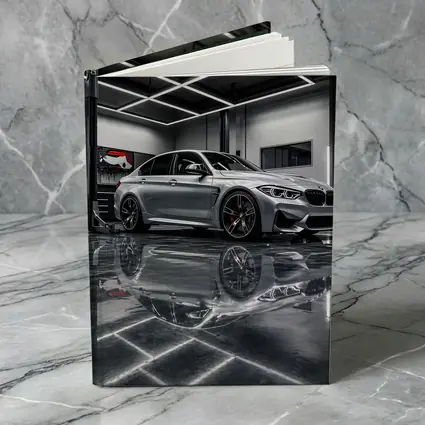 Silver BMW M3 Parked Inside Garage