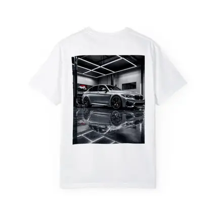 Silver BMW M3 Parked Inside Garage