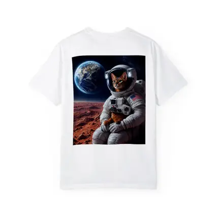 Abyssinian Cat Astronaut On Mars Earth