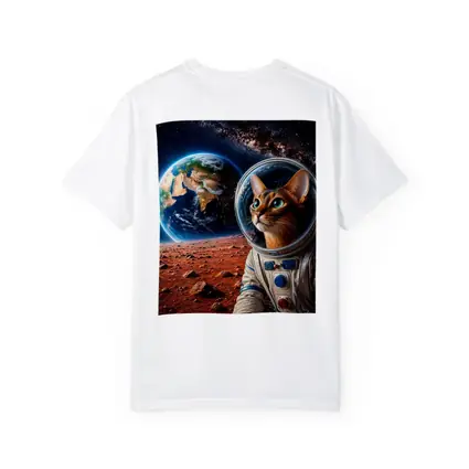 Abyssinian Cat Astronaut on Mars Earth