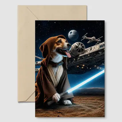 Beagle Jedi Knight Space Galaxy Adventure