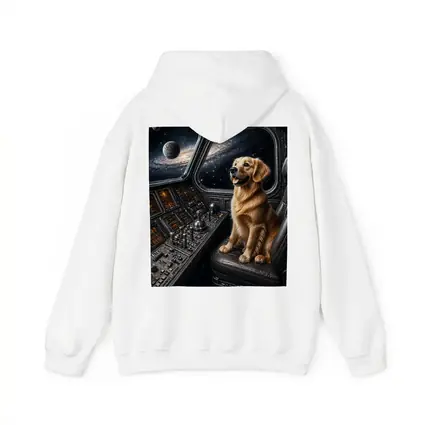 Golden Retriever Pilot In Space Cockpit