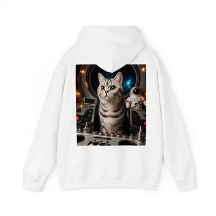 American Shorthair Cat Spaceship Cockpit Stars