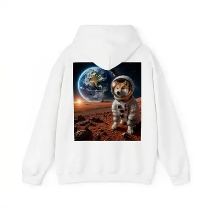 Shiba Inu Astronaut on Mars Space