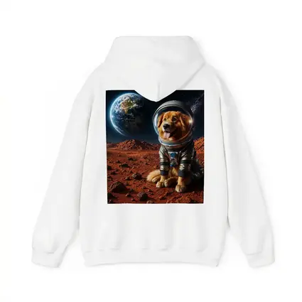 Golden Retriever Astronaut Dog On Mars