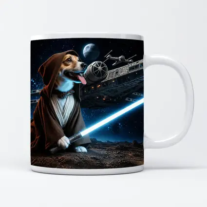 Beagle Jedi Knight Lightsaber Space Battle