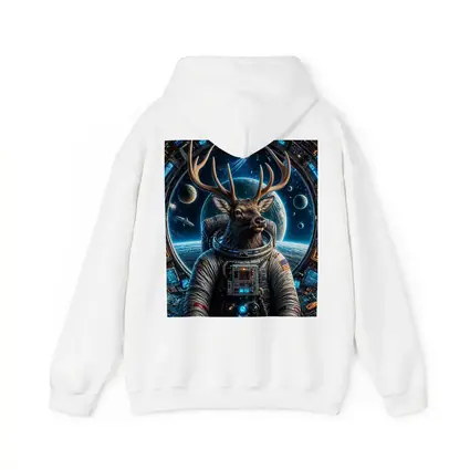 Deer Astronaut Space Station Universe Art