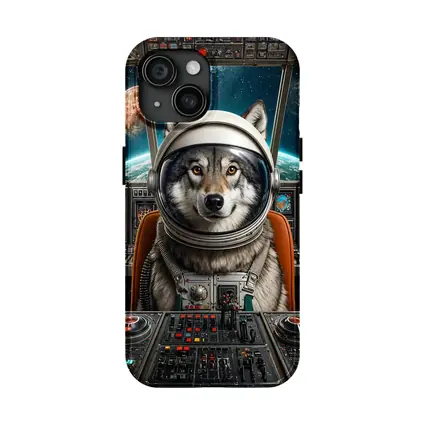 Wolf Astronaut Space Cockpit Cosmic Adventure