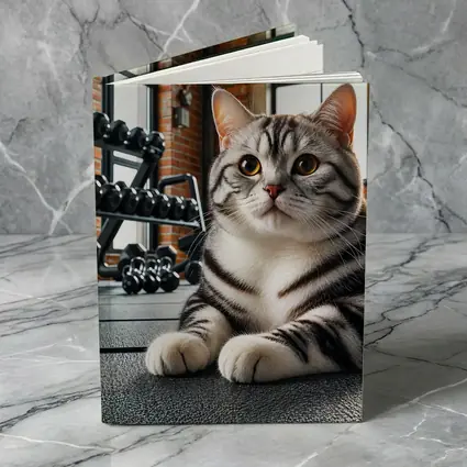 American Shorthair Cat Gym Fitness Setting