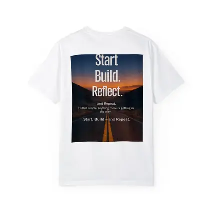 Start Build Reflect Goals Motivational Road Print